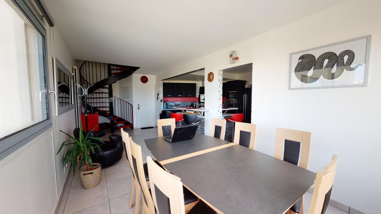 Duplex Grand Standing Vue Mer Et Port Mauguio Exterior foto